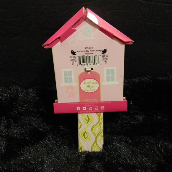 Jil Zarah Heart Locket Pendant Necklace 16 inch Pink Clay "I Love You Mom" NEW - Picture 3 of 8